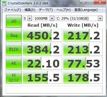 ネットショッピングのすすめ-CrystalDiskMark-Cdrive