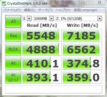 ネットショッピングのすすめ-CrystalDiskMark-Zdrive